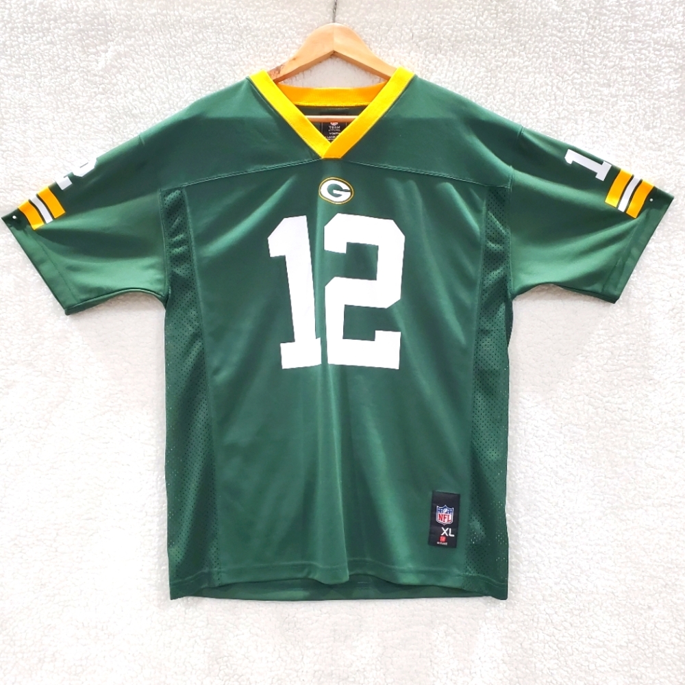 NFL Team Apparel Youth XLarge Green Bay Packers Home Jersey